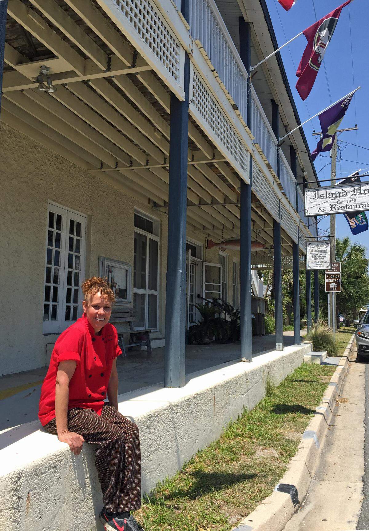 Kim Cash, chef at the Island Hotel.
