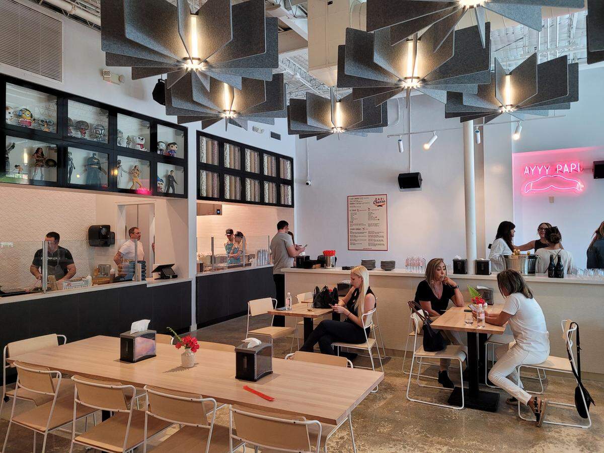 For Sushi OG and Papi Churro, you order at the counter, then choose a seat.