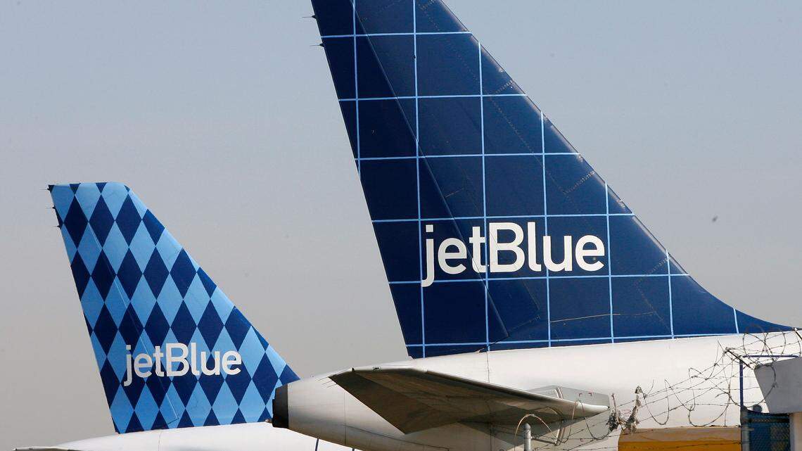 JetBlue passengers were left waiting on a plane for 45 minutes after landing in Massachusetts. A worker responsible for the jet bridge went home sick.