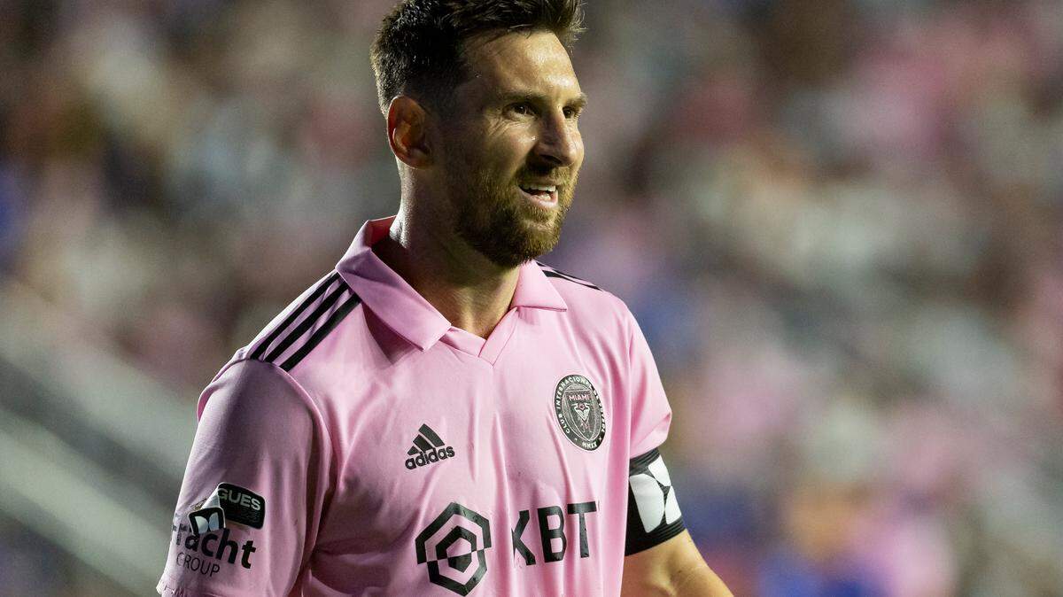 Inter Miami forward Lionel Messi (10) looks on in the second half of a Leagues Cup group stage match against Cruz Azul at DRV PNK Stadium on Friday, July 21, 2023, in Fort Lauderdale, Fla.