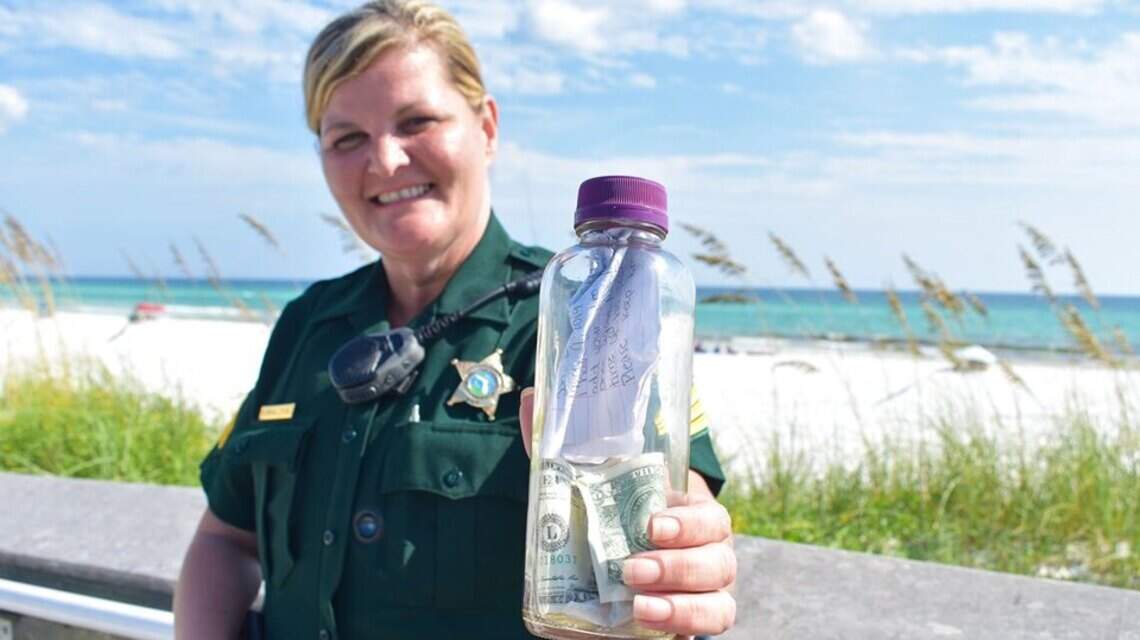 ‘This bottle contains the ashes of my son.’ Bottle with letter and ashes washes up on Florida shore