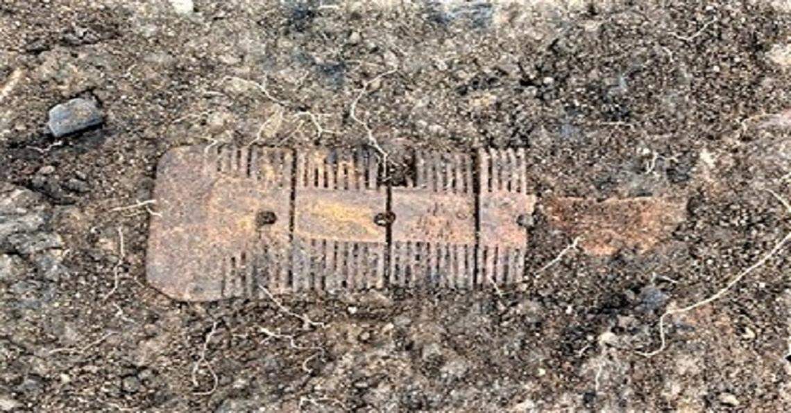 Ancient artifacts were found near the henge, including combs made from bone, the researchers said.