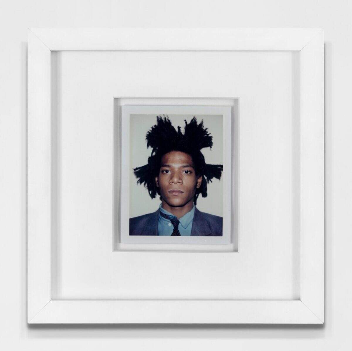 Andy Warhol, “Jean-Michel Basquiat,” 1982, Polaroid.