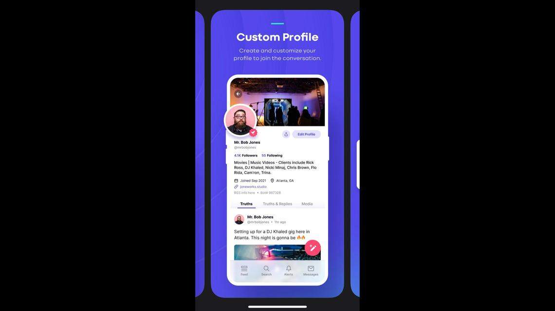 According to sample screenshots, the platform is modeled after Twitter’s interface.