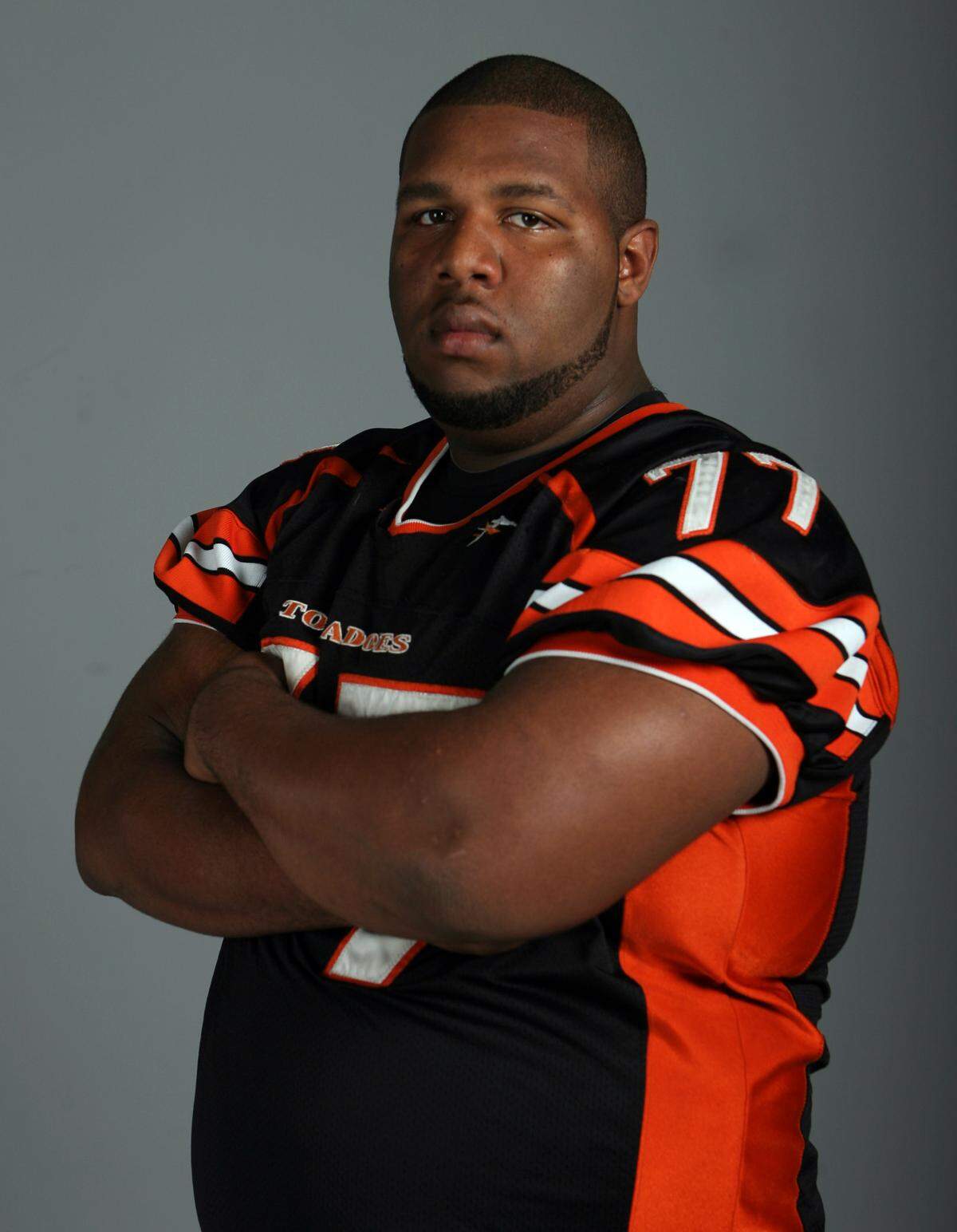 Jose Jose in a 2009 photo when he was an offensive lineman for Booker T. Washington High School.
