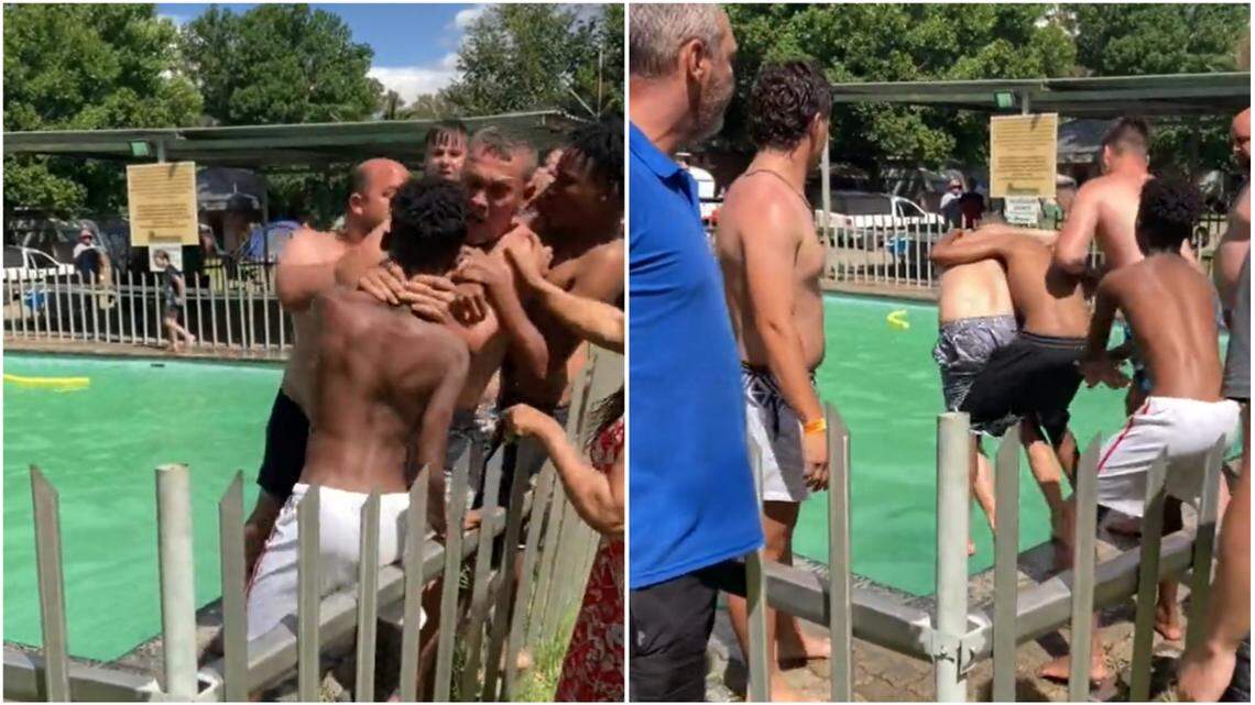 A group of white men in Bloemfontein attacked 2 Black teens at a Maselspoort Resort pool they considered “whites only,” reports say.