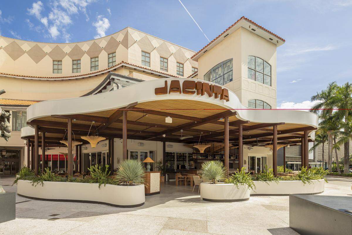 The exterior of Jacinta Mexican restaurant in Aventura.