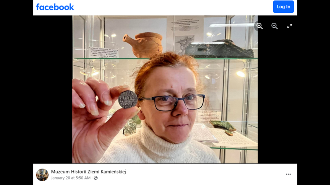 An ancient and rare silver coin was discovered in a war cemetery in Poland, according to museum officials.