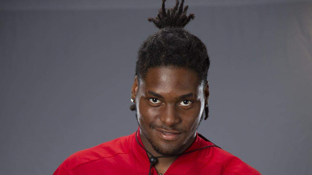 Cameron Williams of Chaminade-Madonna poses during High School Football Media Day at Hard Rock Stadium on Saturday, August 4, 2018.
