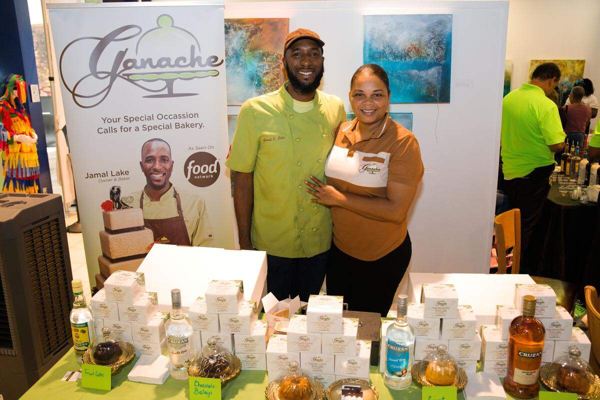 Jamal Lake’s Ganache, a West Palm Beach bakery, represents the U.S. Virgin Islands at Island SPACE Caribbean Museum’s Rum Cake and Caribbean Black Cake Fest.