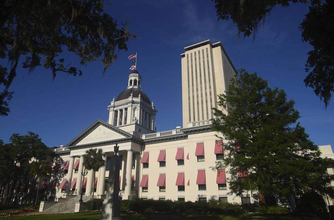 Florida Capitol building in Tallahassee, Florida.