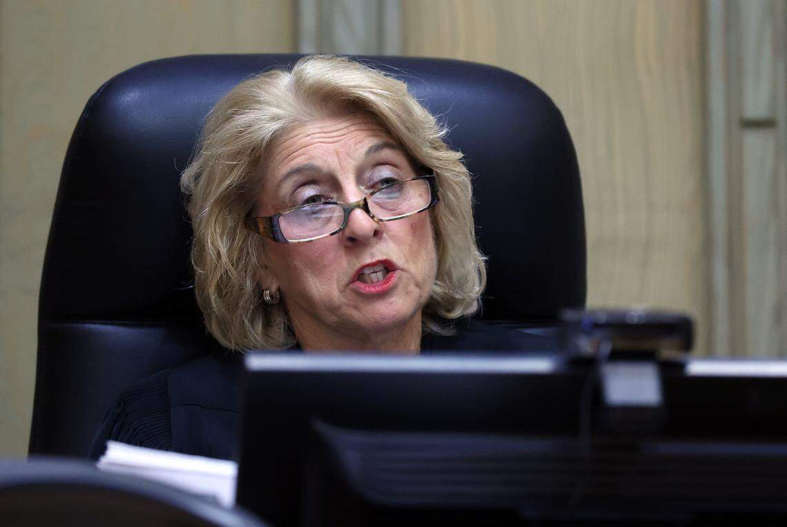 Miami-Dade Circuit Court Judge Marisa Tinkler Mendez sentences Anthawn Ragan Jr. to Life for the murder of 10-year-old Aaron Vu during a 2013 robbery at the family's nail salon on Tuesday, March 10, 2026, at the Richard E. Gerstein Justice Building in Miami, Florida.