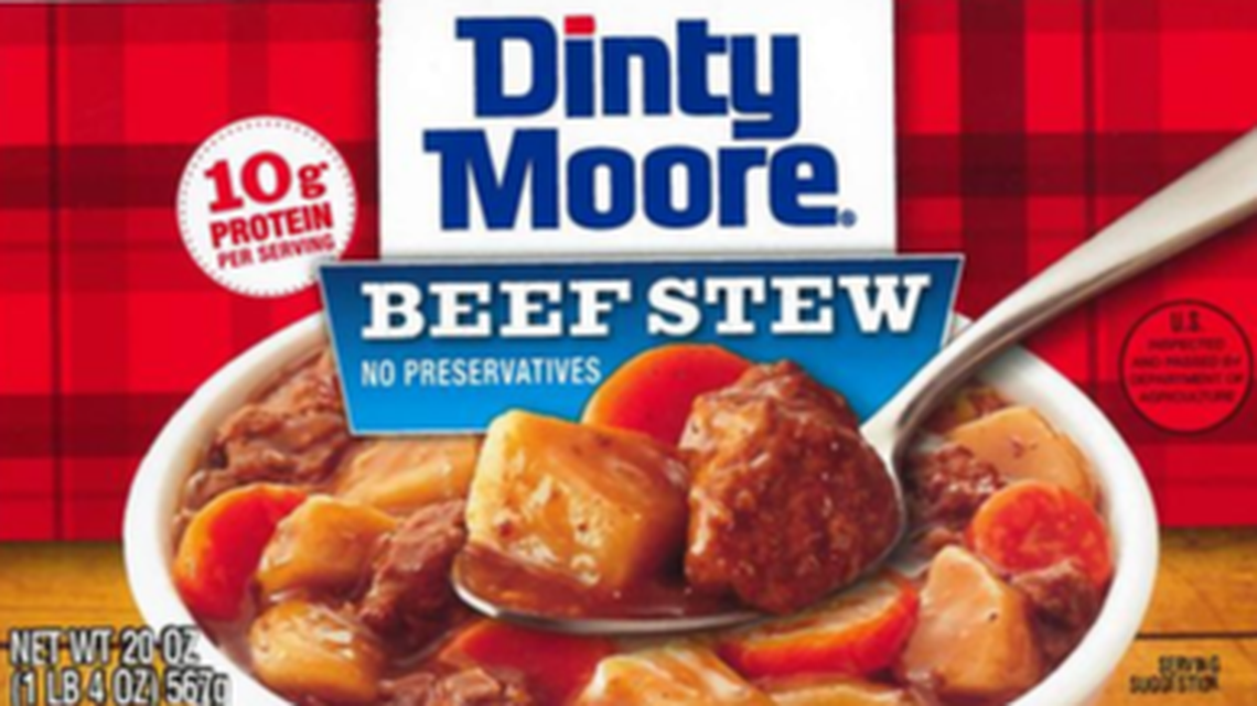 204,900 cans of beef stew recalled after customers found wood inside