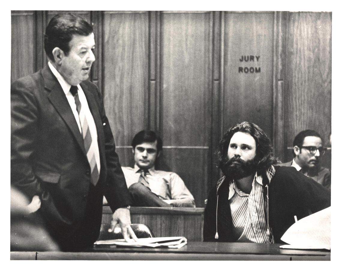Jim Morrison in Miami-Dade courtroom.