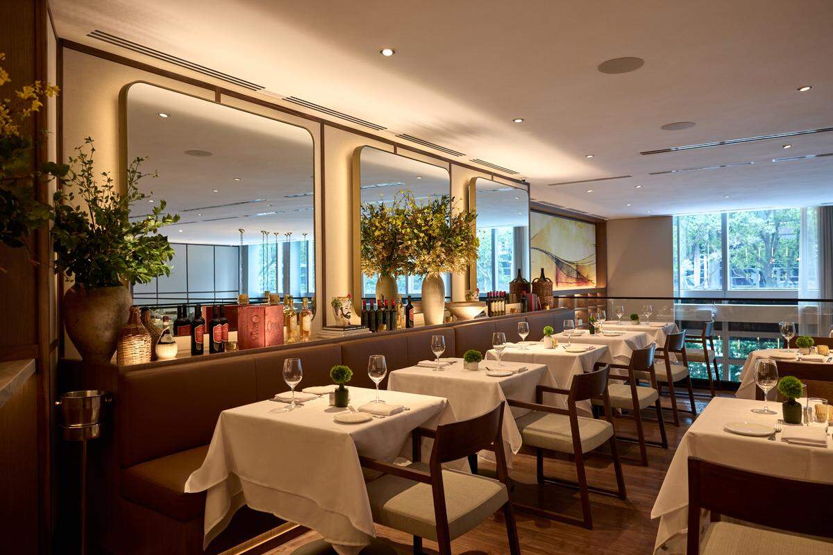 El interior del restaurante italiano Felice, en Brickell.