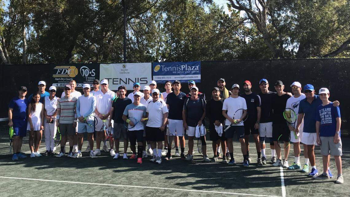 The Islands of Cocoplum Men’s Doubles Tennis Tournament recently raised over $1,200 to contribute to a new college scholarship fund for Coral Gables Senior High School students.