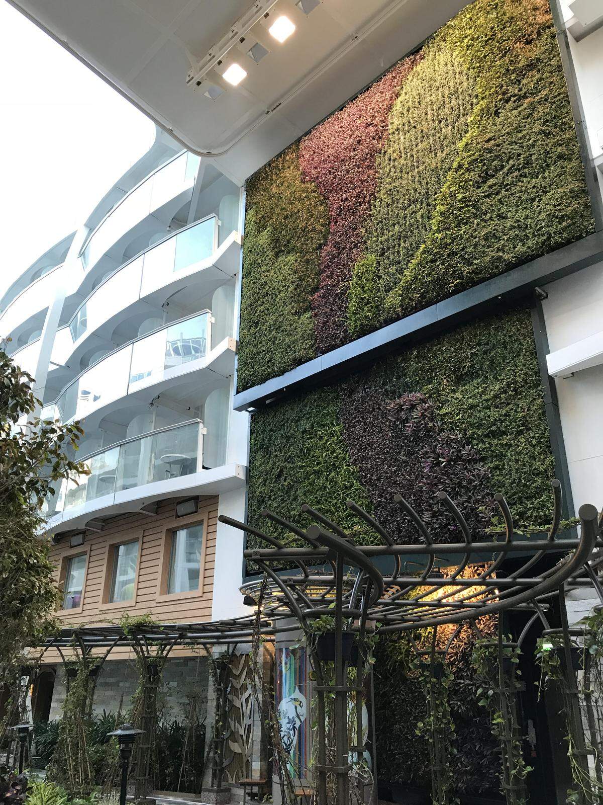 Central park area on board Symphony of the Seas.
