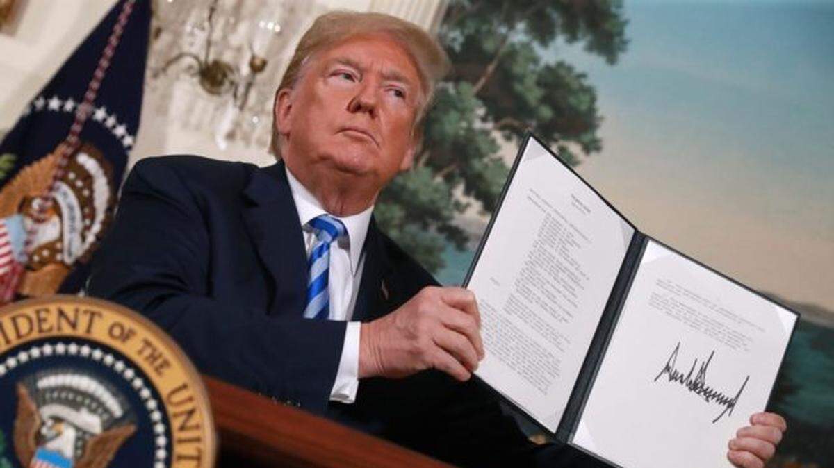 President Trump pulled the United States out of the Iran nuclear deal in 2018.