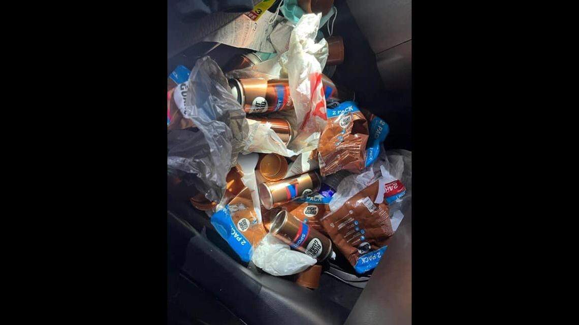 A Florida woman who had “mounds” of Right Guard aerosol deodorant in her car is accused of being high on sniffing the product as she drove, Martin County deputies say.