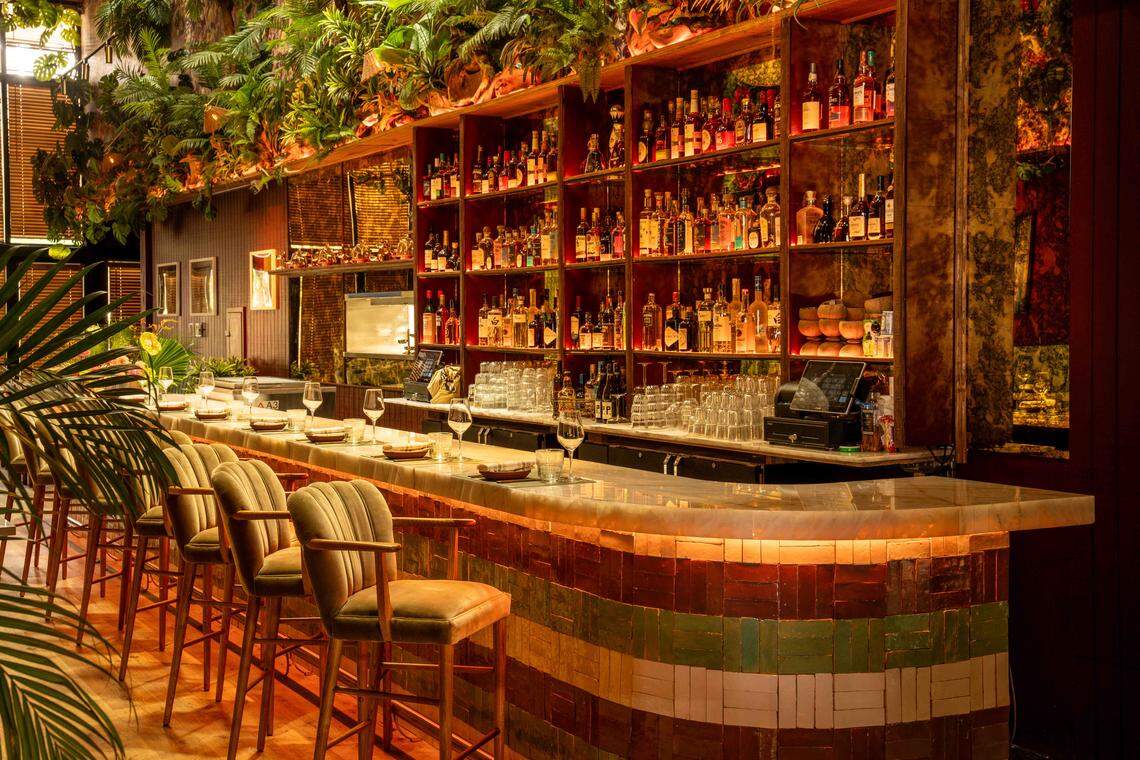 The bar at Las’ Lap in Miami Beach.