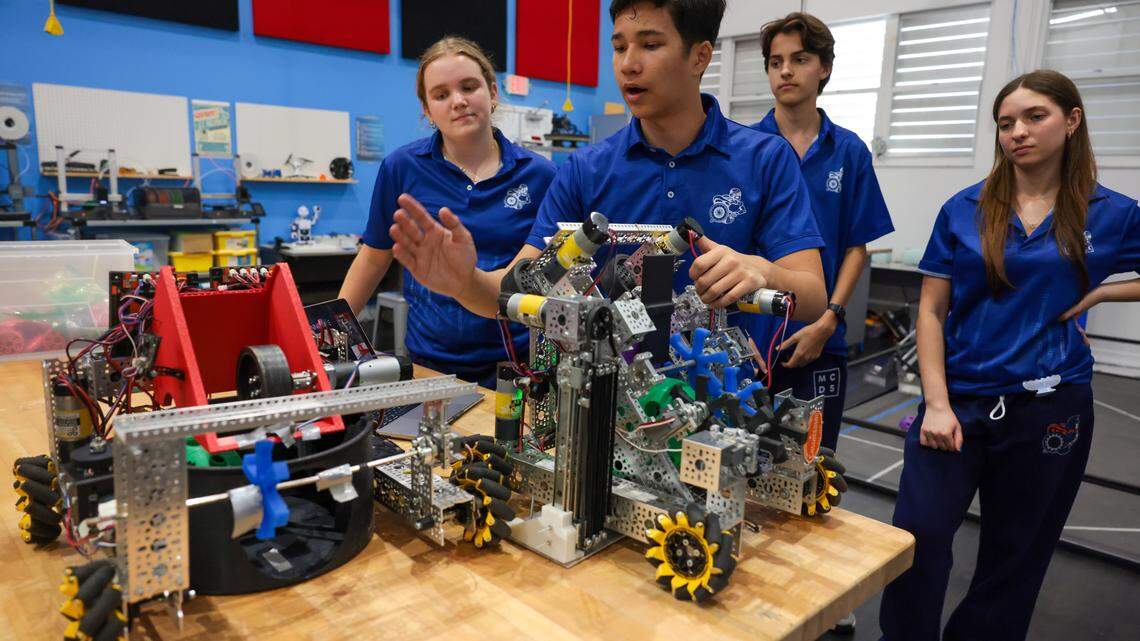 These robots have smart students in control. See next moves for Cyber Spartans