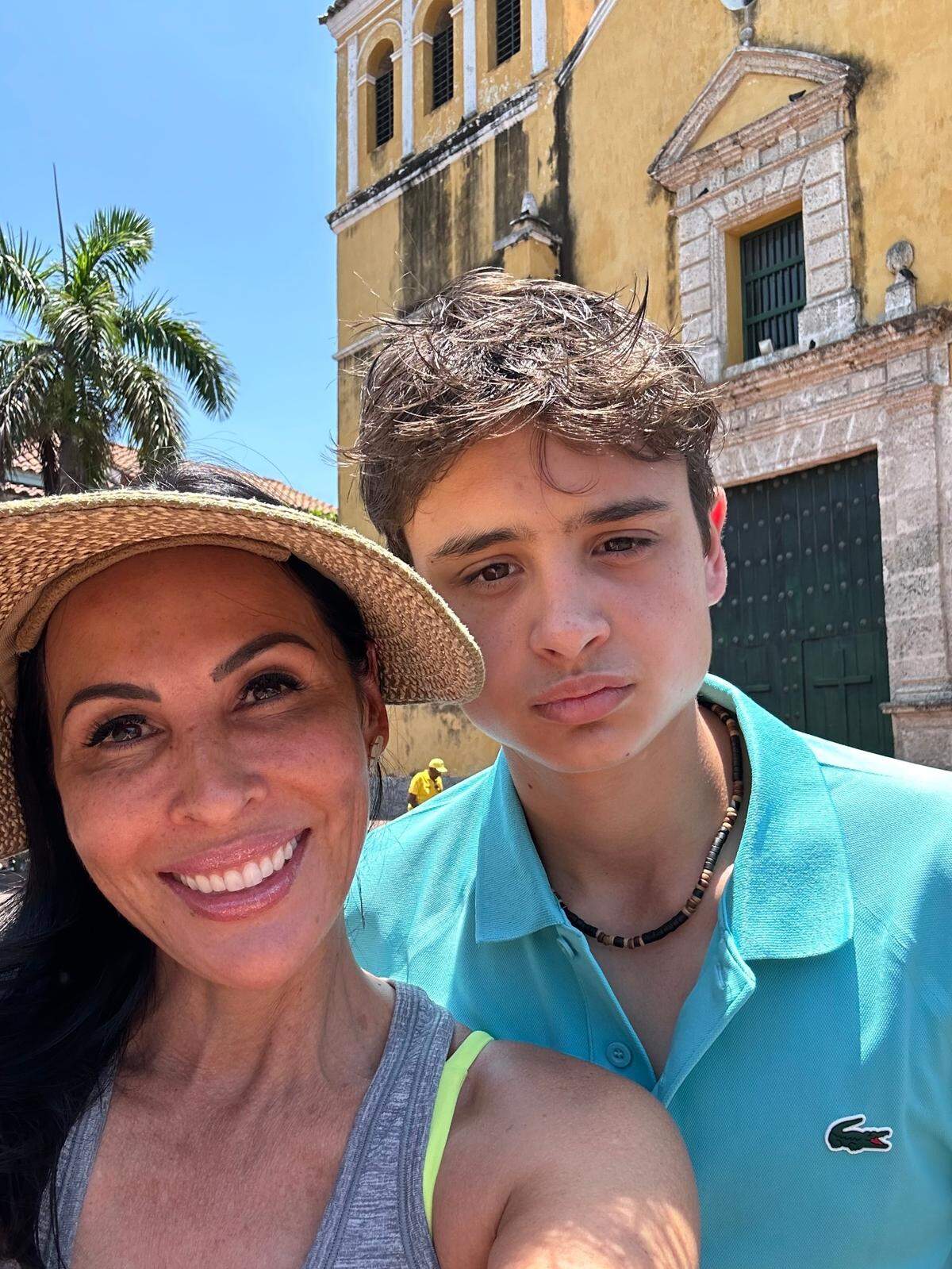Christine Maron and her son Dominic Ferrell