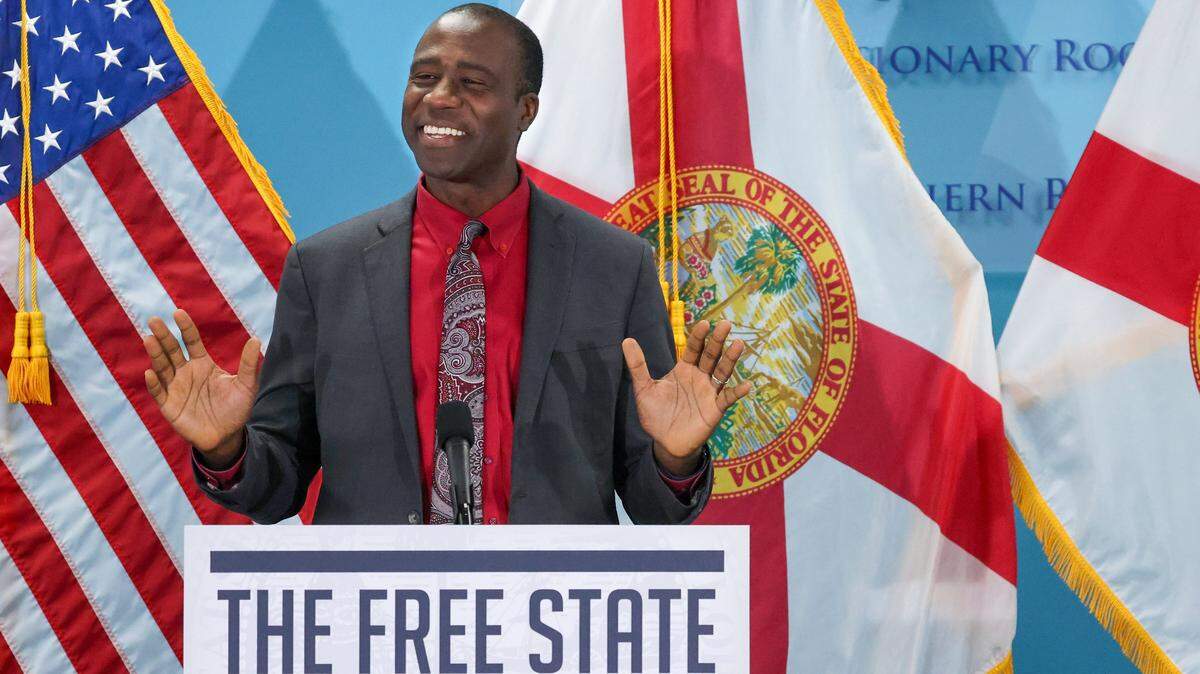 Florida Department of Health Surgeon General Dr. Joseph Ladapo during a press conference held on Tuesday  August 6, 2025, in Miami, Florida.