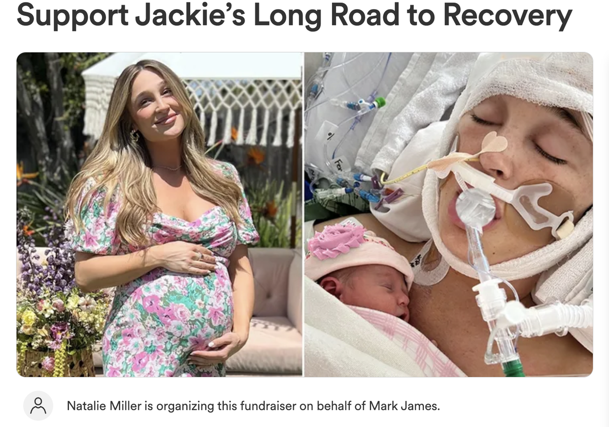 Influencer Jackie Miller James is speaking out for the first time after suffering a brain aneurysm while 39 weeks pregnant.
