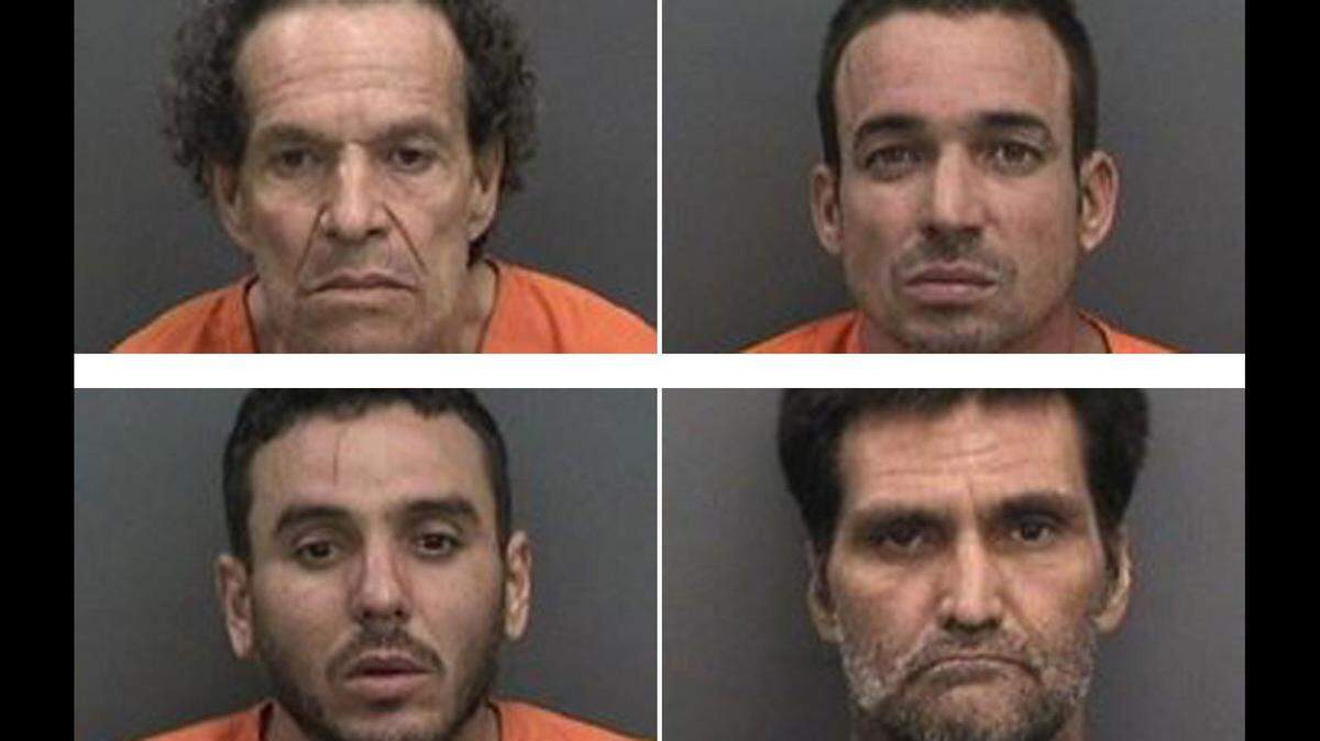 Vidal Estrada, top left; Humberto Ramirez, top right; Lemuel Escobar, bottom left; and Alberto Obay, bottom right.