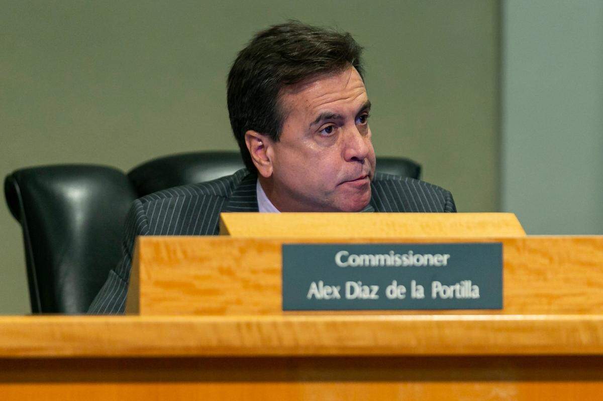 Commissioner Alex Díaz de la Portilla attends a meeting at the Miami City Hall in Coconut Grove on Friday, Jan. 17, 2020.