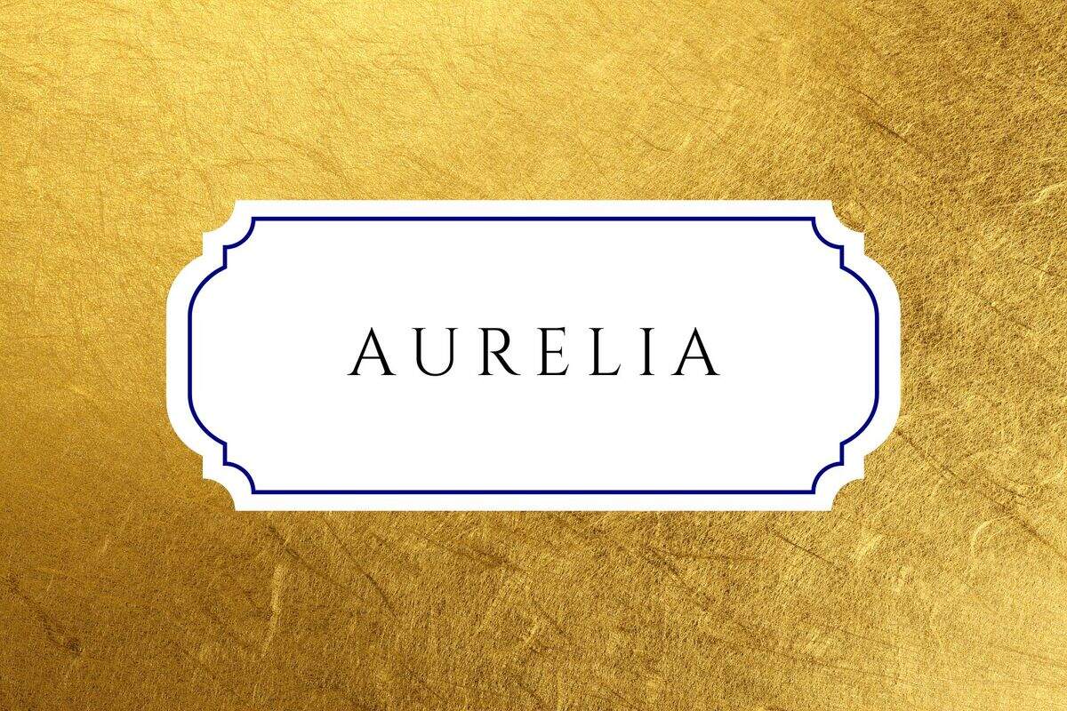 baby names that mean gift aurelia