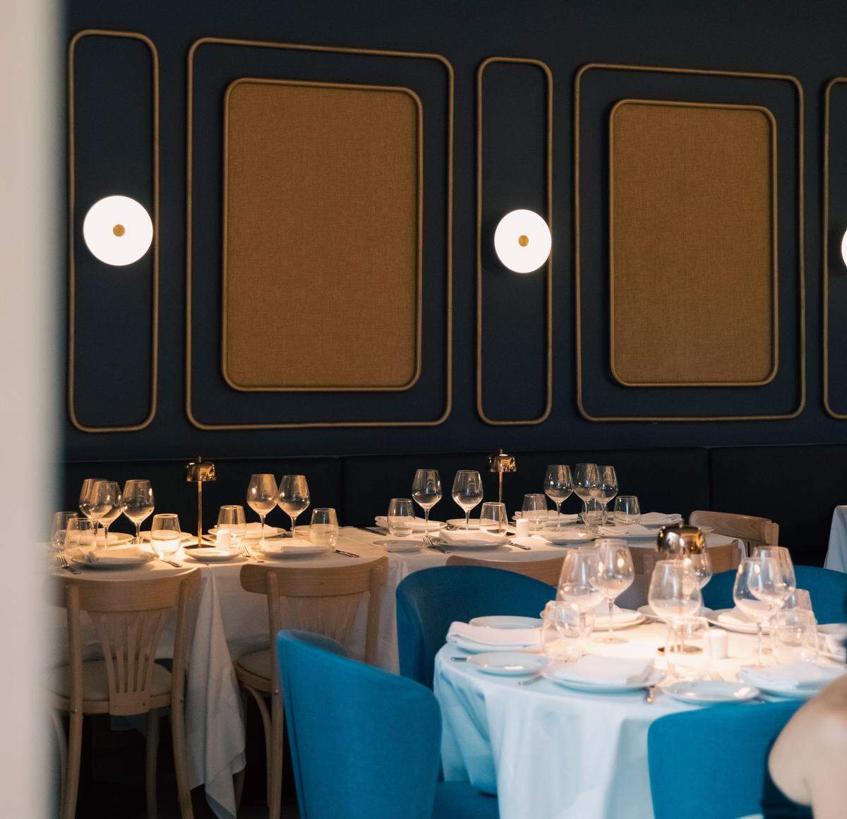 Tables at Piegari Ristorante in Wynwood.