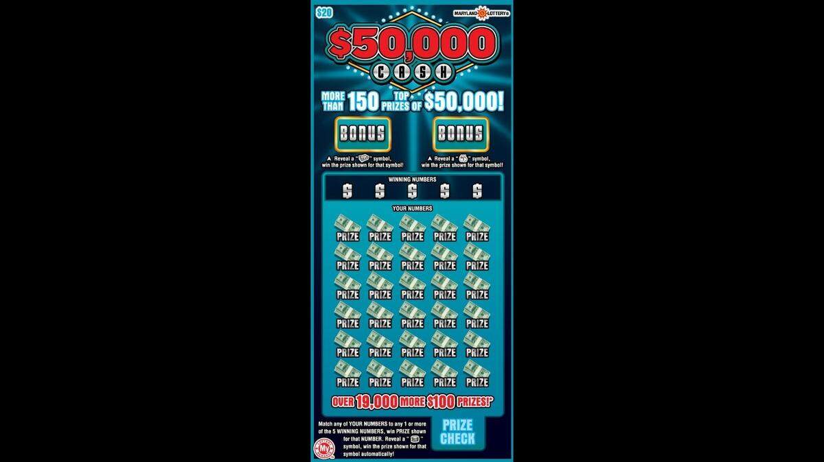 A stay-at-home mom won a top prize after she accidentally bought the wrong scratch-off ticket in Maryland.