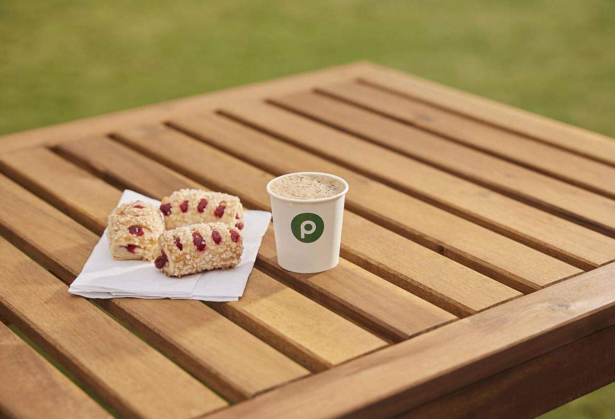 Publix guava bites and cafecito.