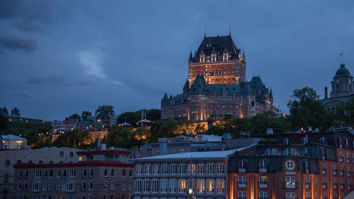 View of The Château Frontenac in Quebec City on June 10 2018.