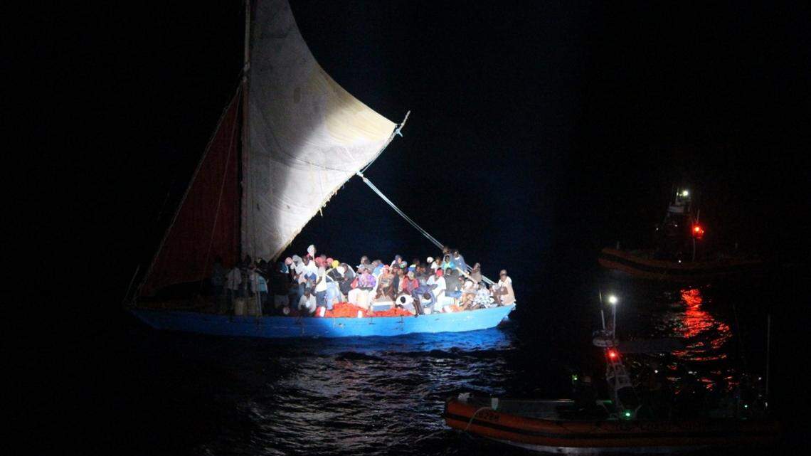 The U.S. Coast Guard intercepted an overloaded Haitian sailboat carrying 127 migrants. Some 50 opted to board a small boat while 77 stayed aboard and drifted into Cuban waters, where they were intercepted by the Cuban Border Guard.