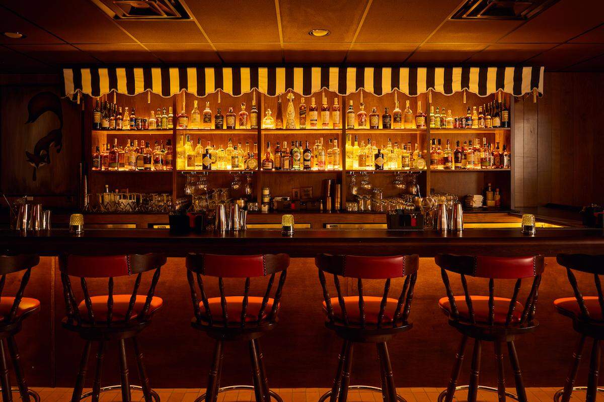 The bar at the new Fox’s Lounge