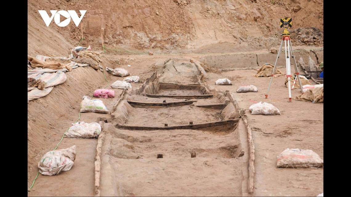 Archaeologists will work layer by layer to excavate the boats and maintain the strength of the wooden sides.