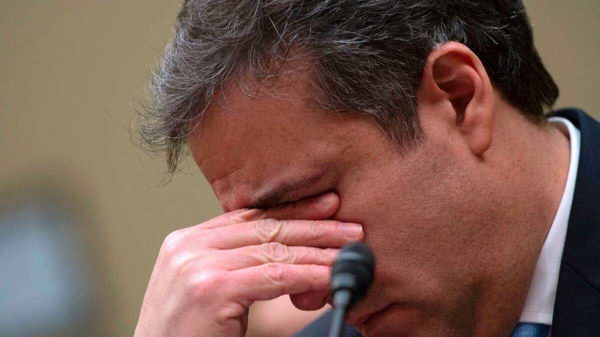 President Trump’s former personal lawyer, Michael Cohen, as he wraps up his testimony before the House Oversight Committee on Feb. 27.