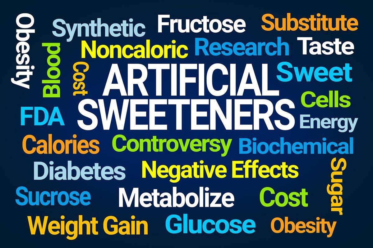 Artificial sweeteners can be anywhere from 300 to 600 times sweeter than table sugar, which alters your sweetness scale, which can lead to cravings of sweeter foods.