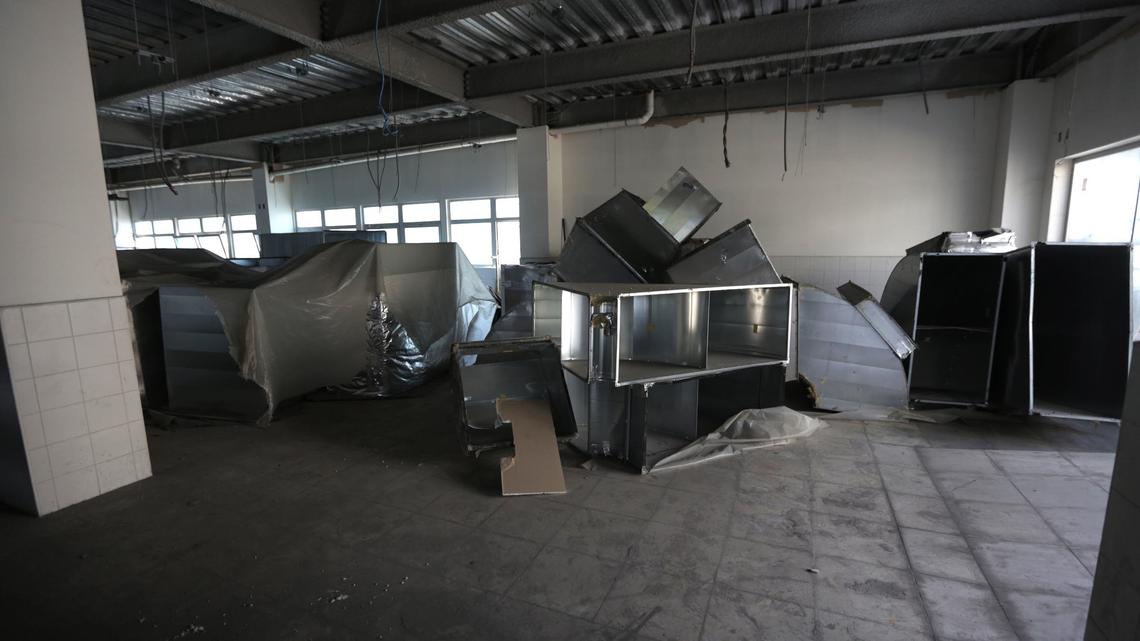 Interior of the General Hospital in Port-au-Prince, which is yet to open.