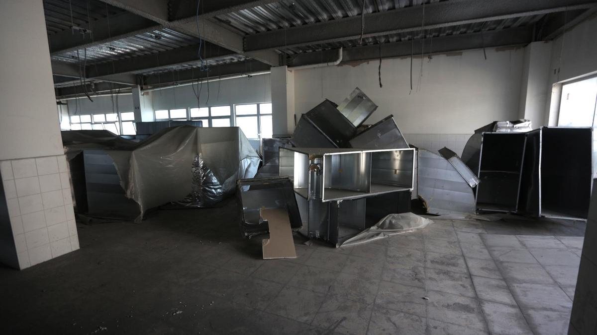 Interior of the General Hospital in Port-au-Prince, which is yet to open.