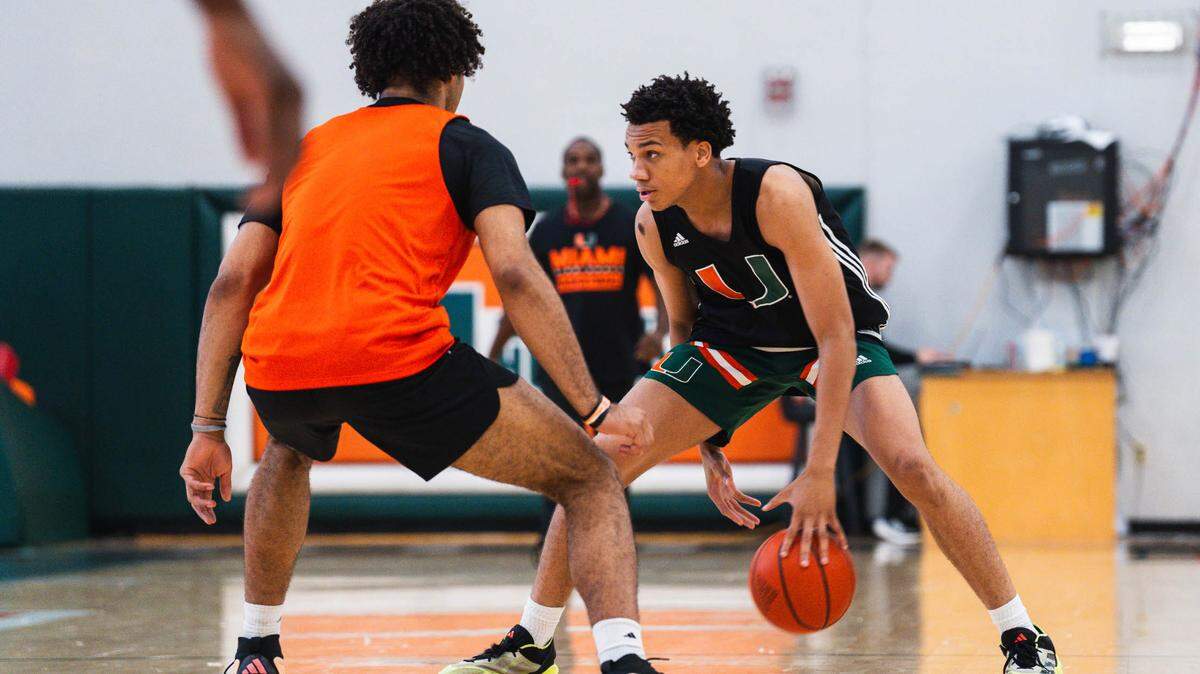 University of Miami freshman guard Divine Ugochukwu will likely redshirt the 2024-25 season while he develops his game under the tutelage of Coach Jim Larranaga and his staff.