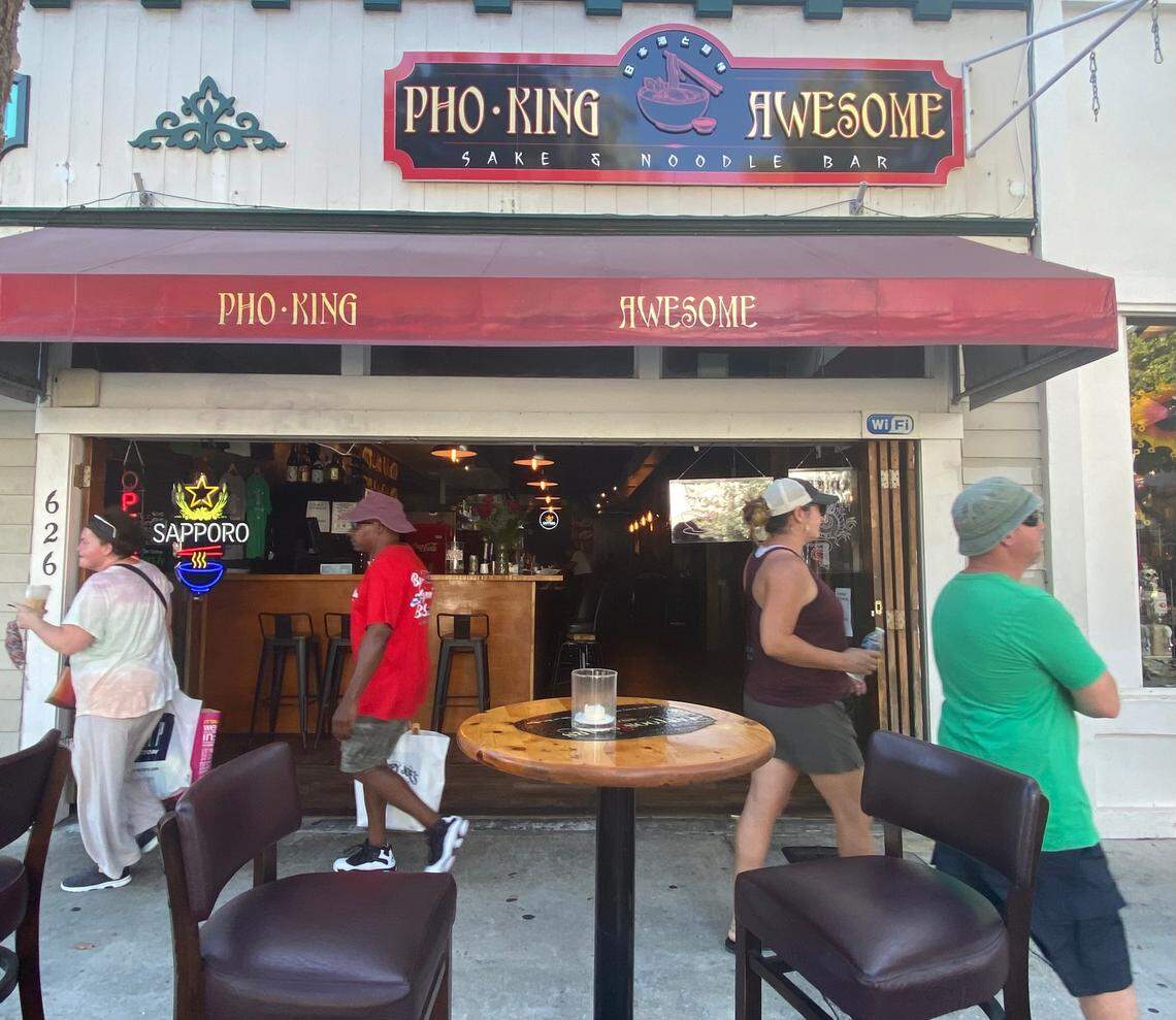Pho King Awesome Sake & Noodle Bar opened in 2020 on Duval Street.