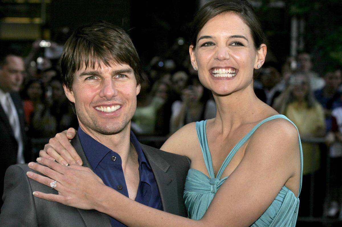 katie holmes with ex husband tom cruise