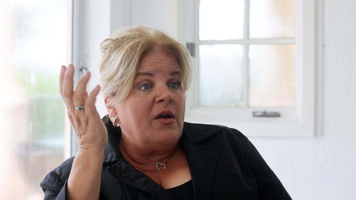 Lourdes Castillo, co-founder of the Economic Club iof Miami, talks about the city’s evolution at her Fisher Island home.