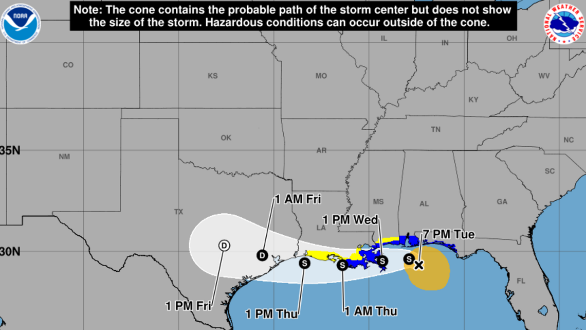Tropical Storm Bertha expected to bring rain, storm surge to the Gulf Coast