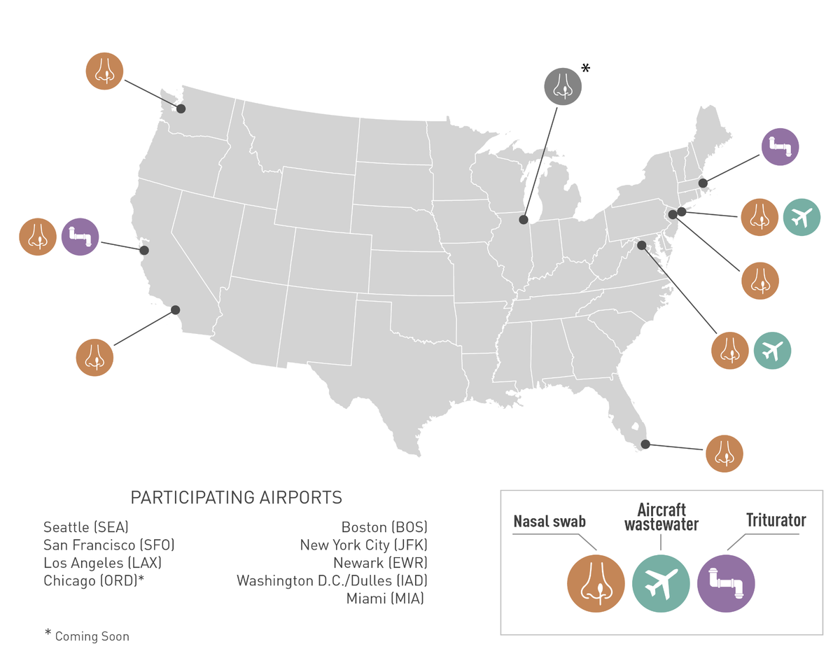 Some travelers flying into Miami from another country will be asked to swab their nose to test for COVID variants and other contagious viruses as part of the country’s efforts to track new and emerging infectious diseases.