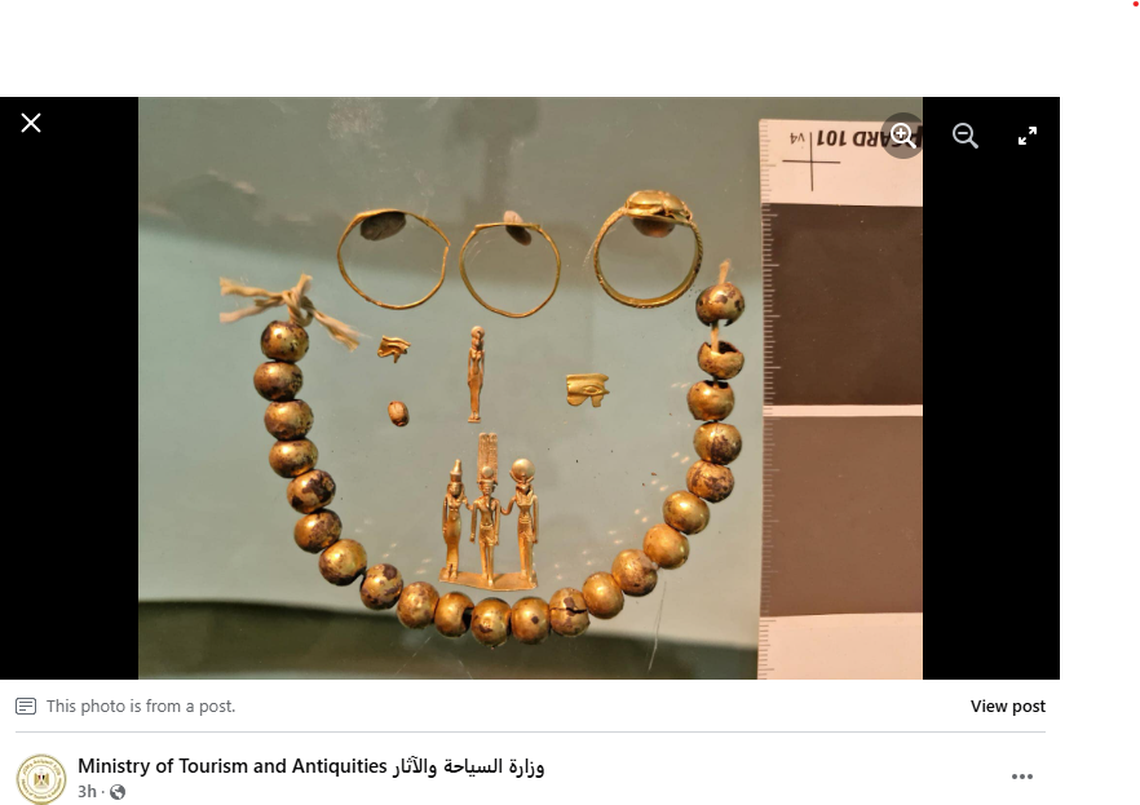 The items date to the 26th dynasty, between 664 and 525 B.C., officials said.