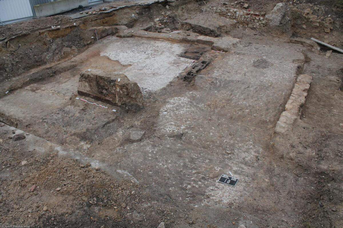 One of the ruined rooms at the site.